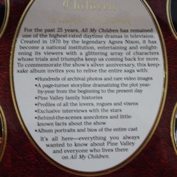 Book- All My Children TV Show Scrapbook- hardcover - Picture 4 of 8